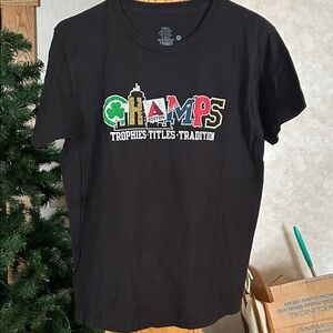 Champs Black Tee with City Graphic